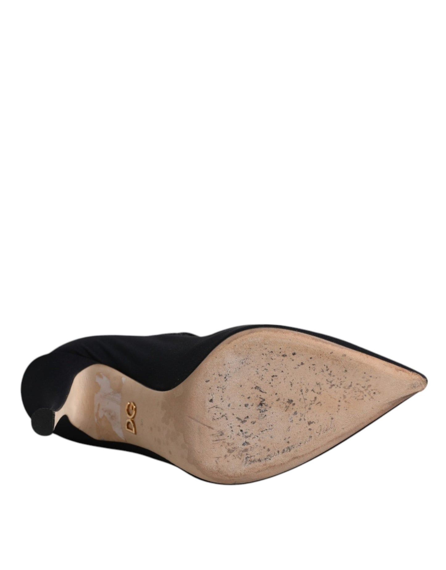 Dolce & Gabbana Black Mary Jane Stretch Crystal Pumps Shoes - SMARTMARTNZ
