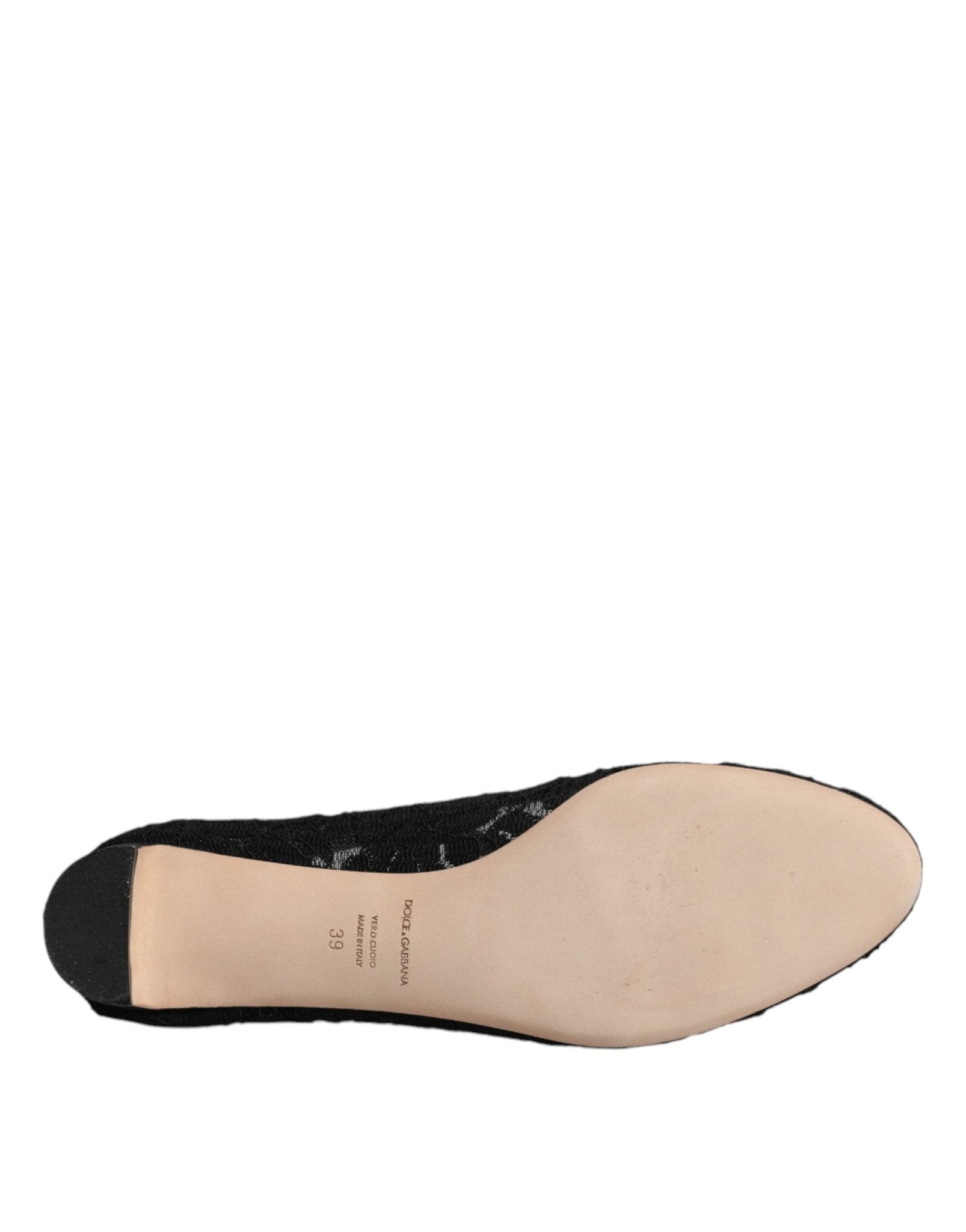 Dolce & Gabbana Black Mary Jane Taormina Lace Pumps Shoes - SMARTMARTNZ