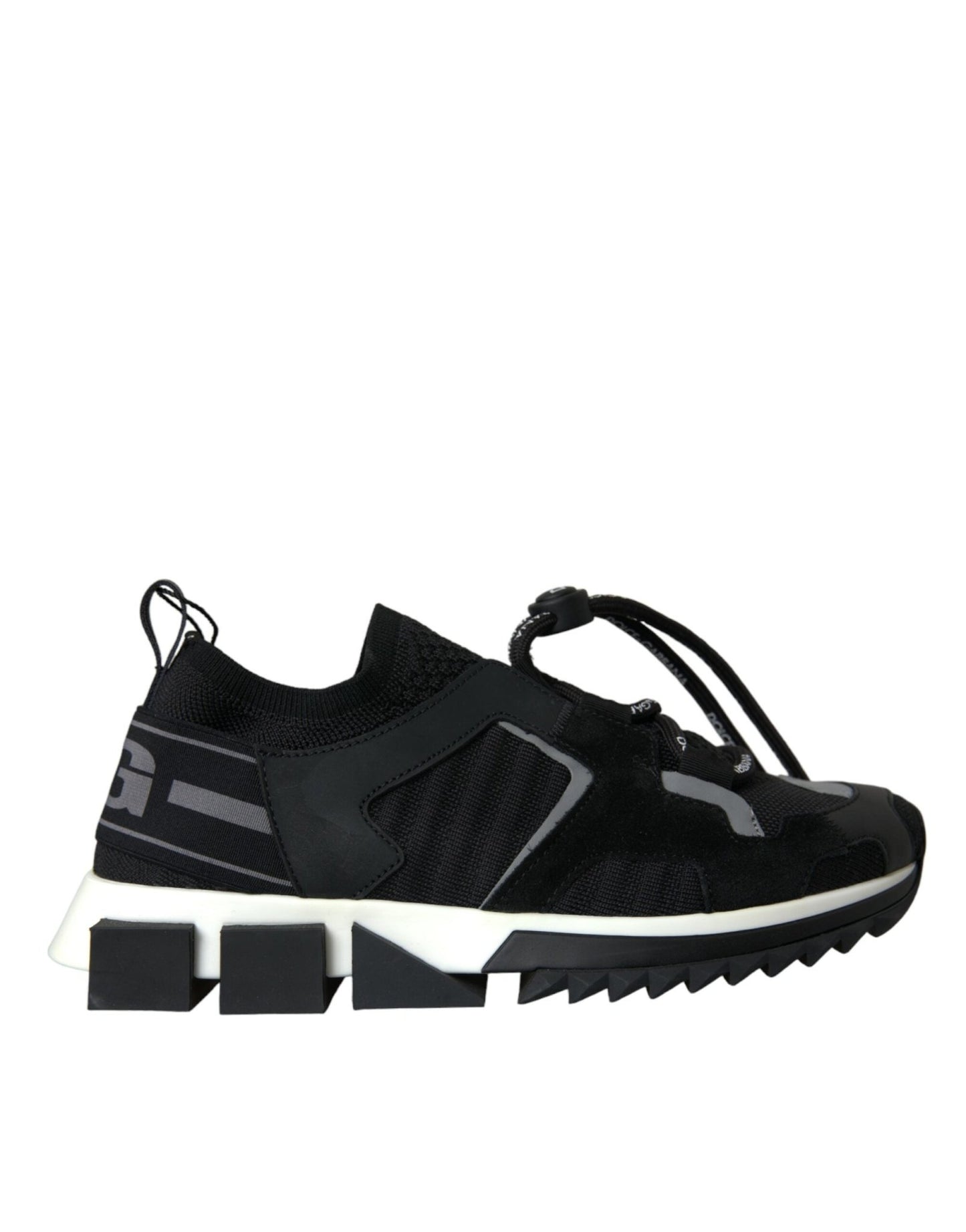 Dolce & Gabbana Black Mesh Sorrento Trekking Sneakers Shoes - SMARTMARTNZ