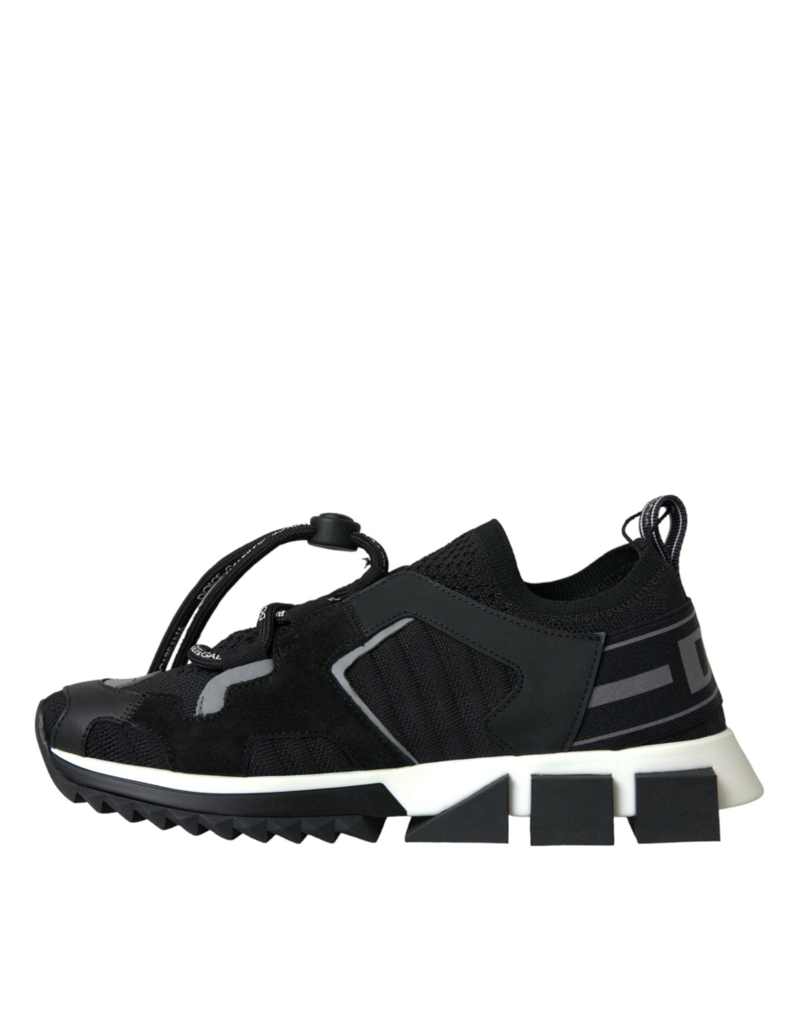 Dolce & Gabbana Black Mesh Sorrento Trekking Sneakers Shoes - SMARTMARTNZ