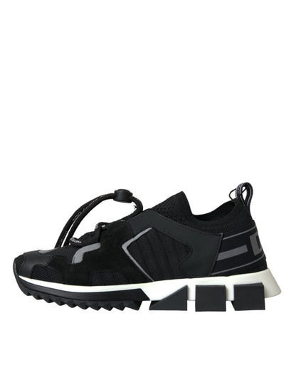Dolce & Gabbana Black Mesh Sorrento Trekking Sneakers Shoes - SMARTMARTNZ