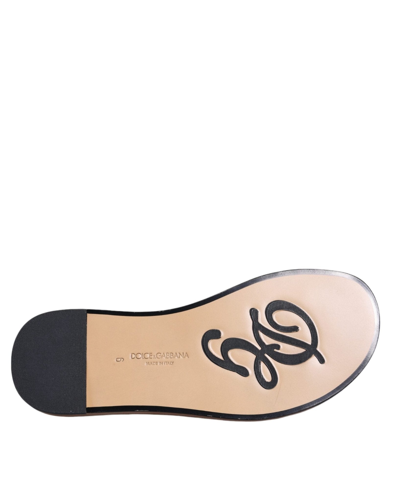 Dolce & Gabbana Black Monochrome Braided Raffia Slides Shoes - SMARTMARTNZ