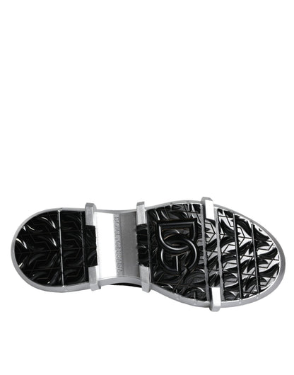Dolce & Gabbana Black Nylon Galileo High Top Sneakers Shoes - SMARTMARTNZ