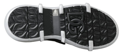 Dolce & Gabbana Black Nylon Galileo High Top Sneakers Shoes - SMARTMARTNZ