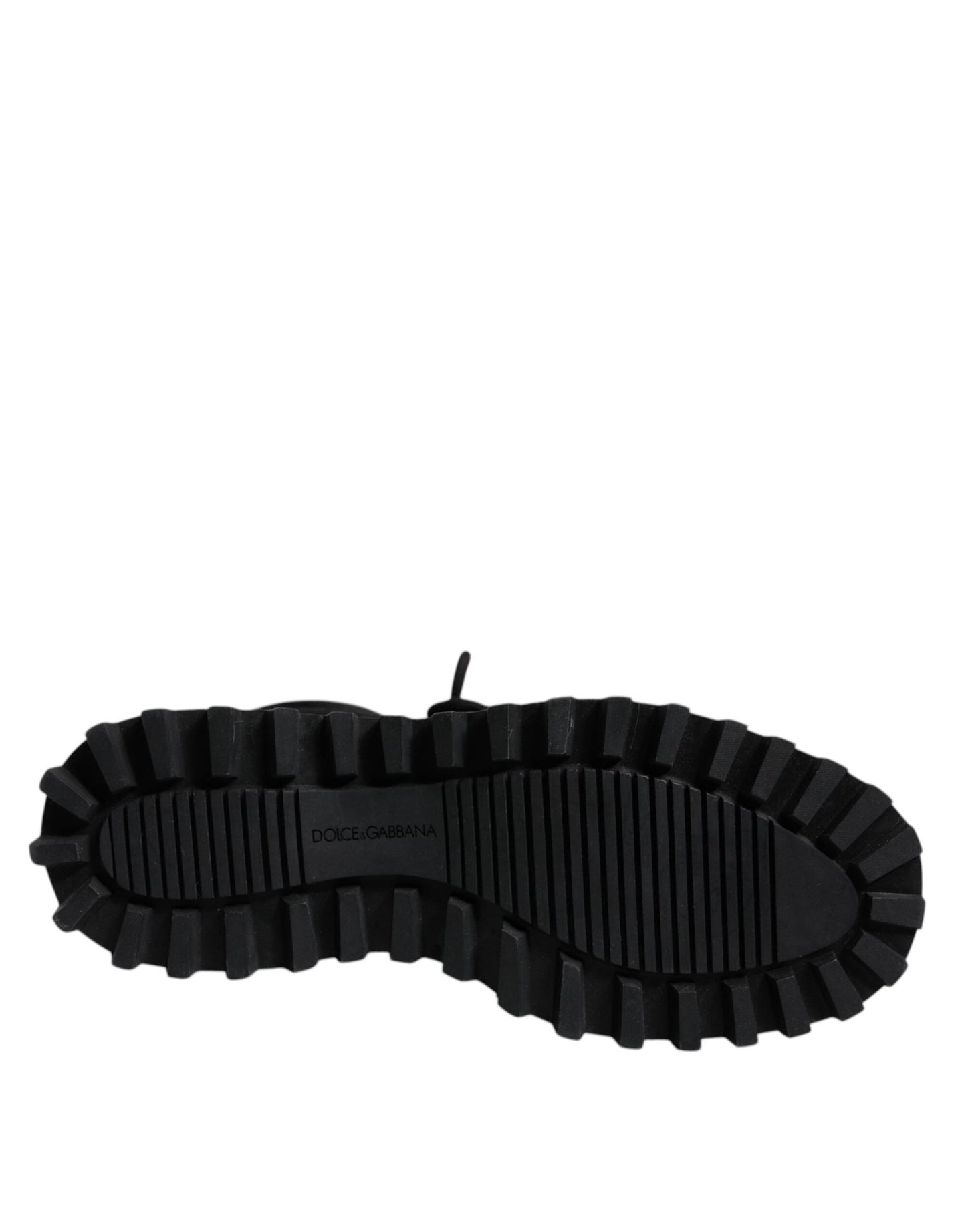 Dolce & Gabbana Black Padded Mid Calf Lace Up Boots Shoes - SMARTMARTNZ