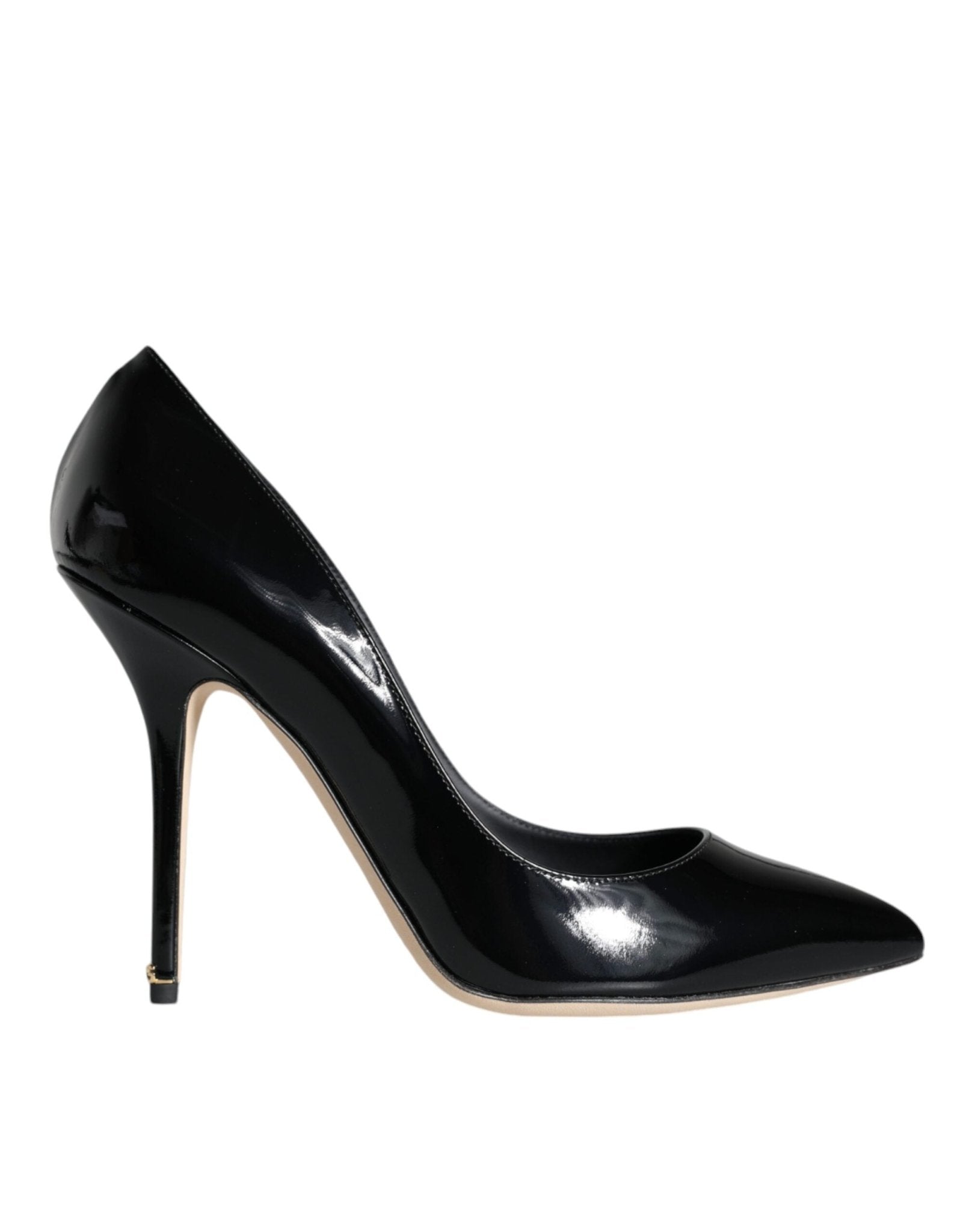 Dolce & Gabbana Black Patent Leather Bellucci Pumps Heels Shoes - SMARTMARTNZ
