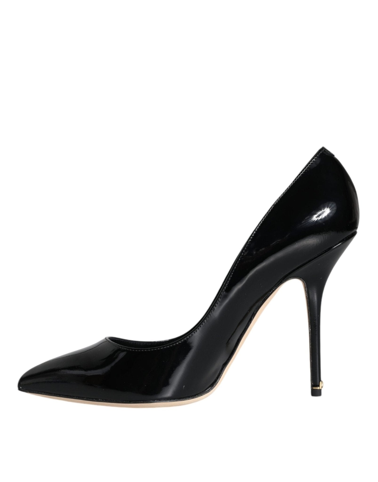 Dolce & Gabbana Black Patent Leather Bellucci Pumps Heels Shoes - SMARTMARTNZ
