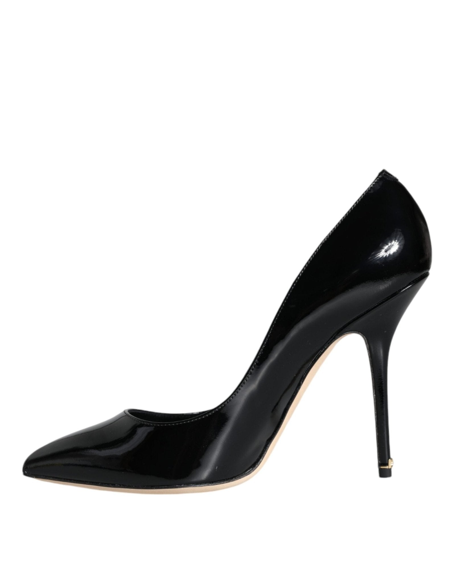 Dolce & Gabbana Black Patent Leather Bellucci Pumps Heels Shoes - SMARTMARTNZ