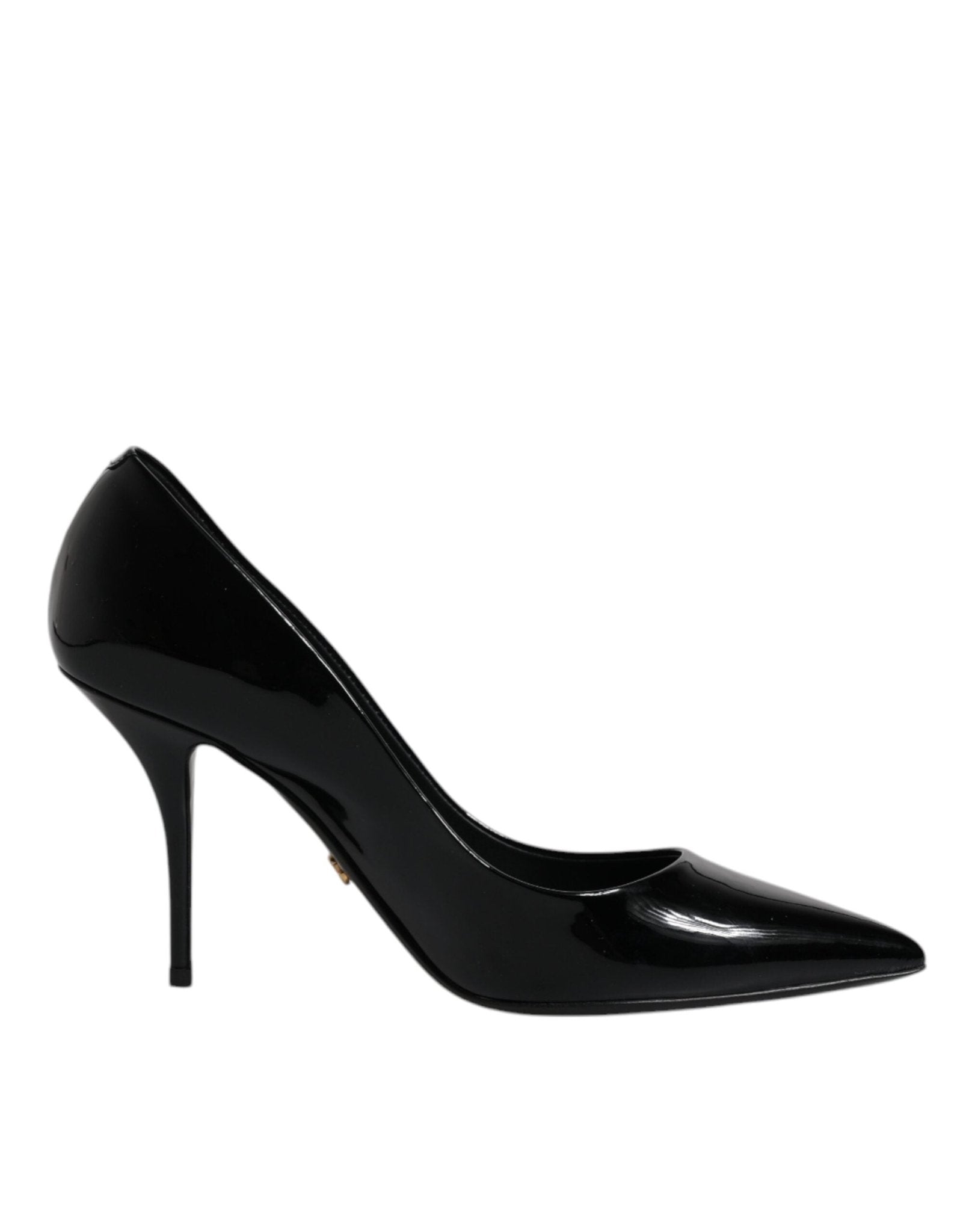 Dolce & Gabbana Black Patent Leather High Heels Pumps Shoes - SMARTMARTNZ