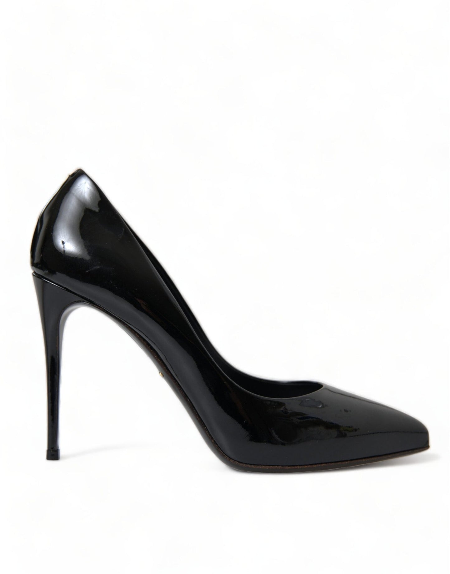Dolce & Gabbana Black Patent Leather Pumps Heels Shoes - SMARTMARTNZ