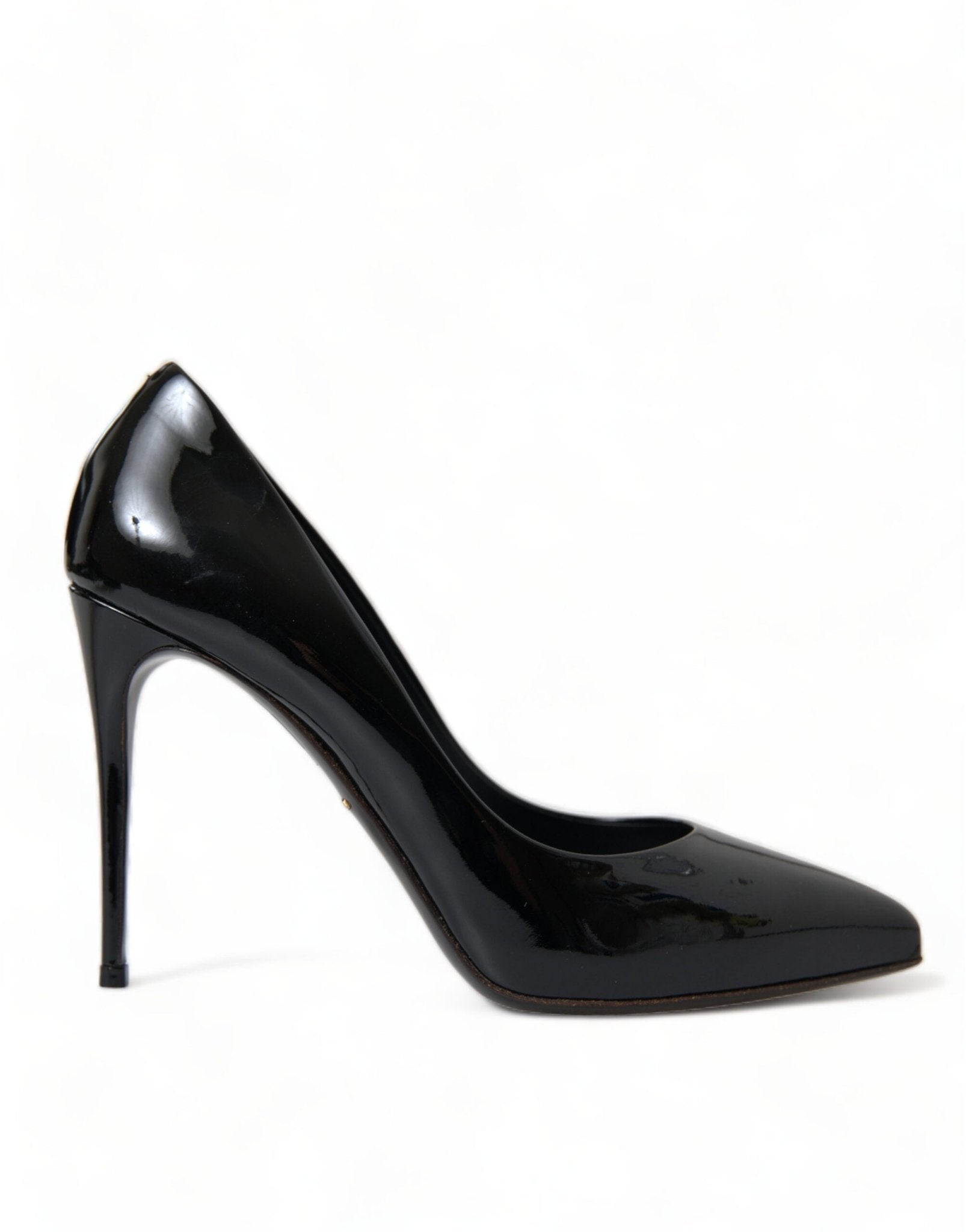 Dolce & Gabbana Black Patent Leather Pumps Heels Shoes - SMARTMARTNZ