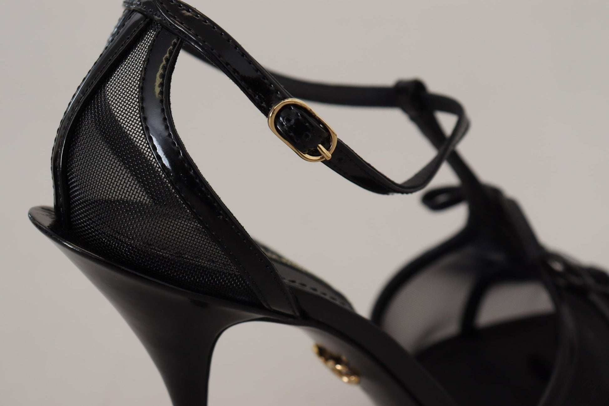 Dolce & Gabbana Black Stiletto High Heels Sandals Shoes - SMARTMARTNZ