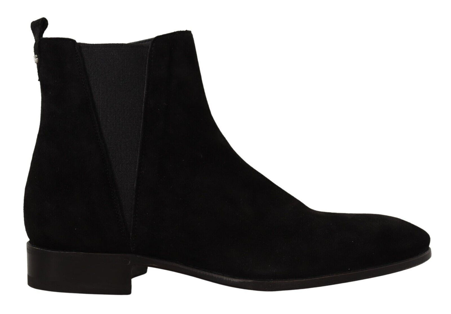Dolce & Gabbana Black Suede Leather Chelsea Mens Boots Shoes - SMARTMARTNZ