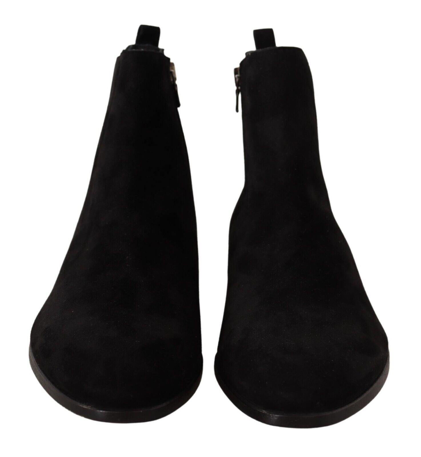 Dolce & Gabbana Black Suede Leather Chelsea Mens Boots Shoes - SMARTMARTNZ
