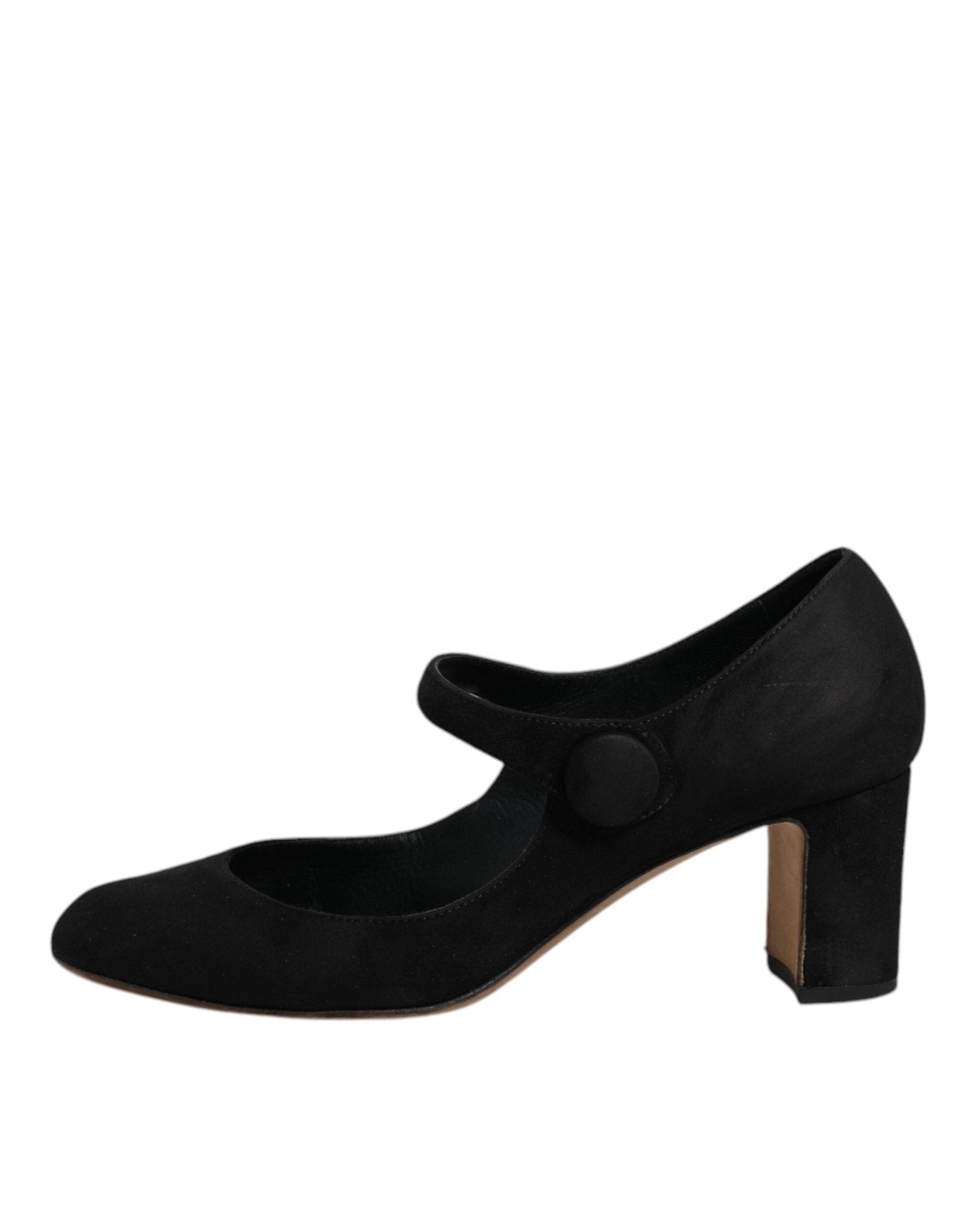 Dolce & Gabbana Black Suede Leather KEIRA Heels Pumps Shoes - SMARTMARTNZ