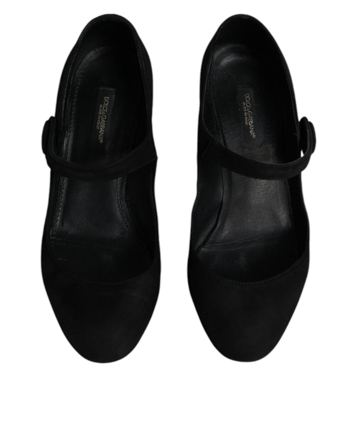 Dolce & Gabbana Black Suede Leather KEIRA Heels Pumps Shoes - SMARTMARTNZ