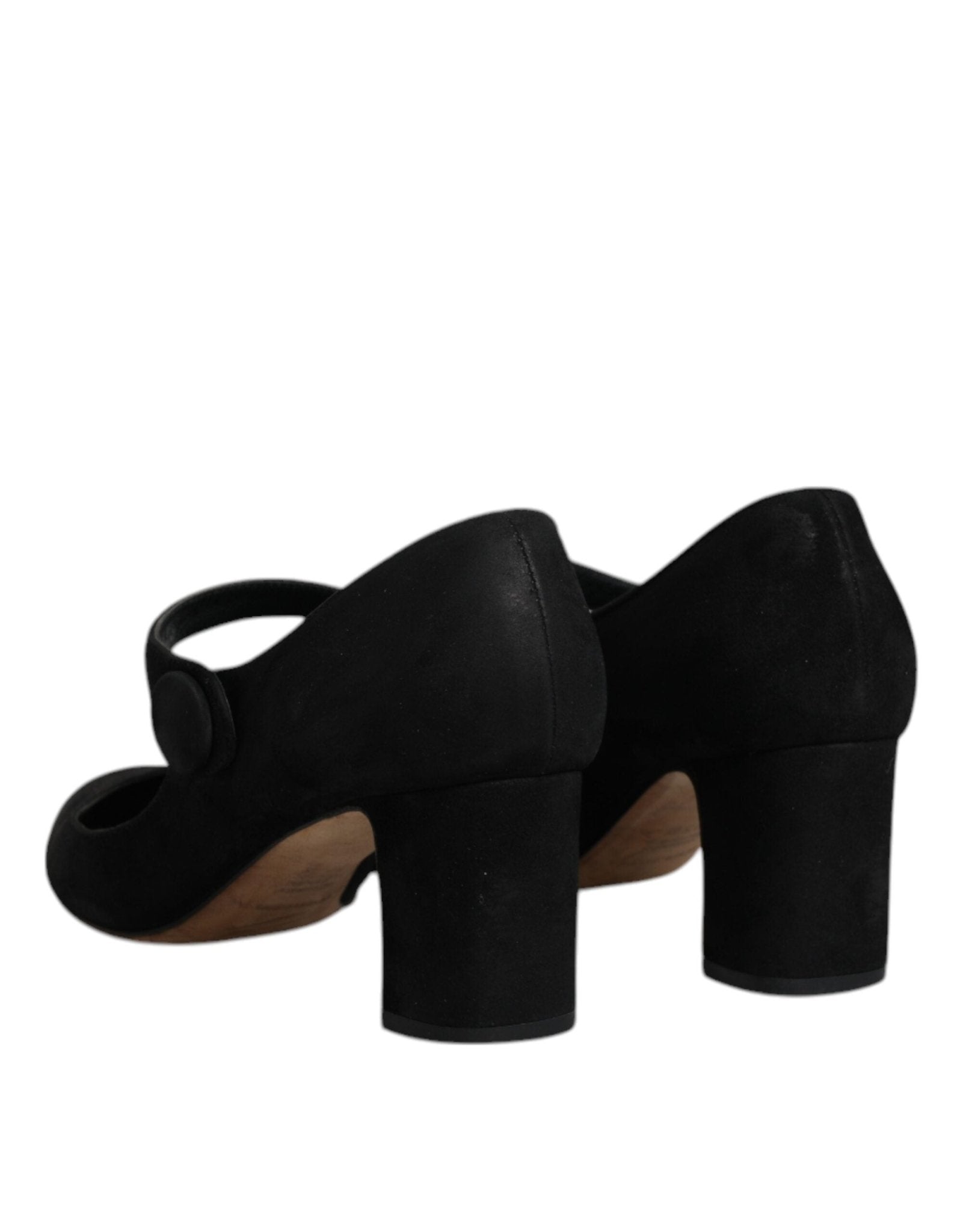 Dolce & Gabbana Black Suede Leather KEIRA Heels Pumps Shoes - SMARTMARTNZ