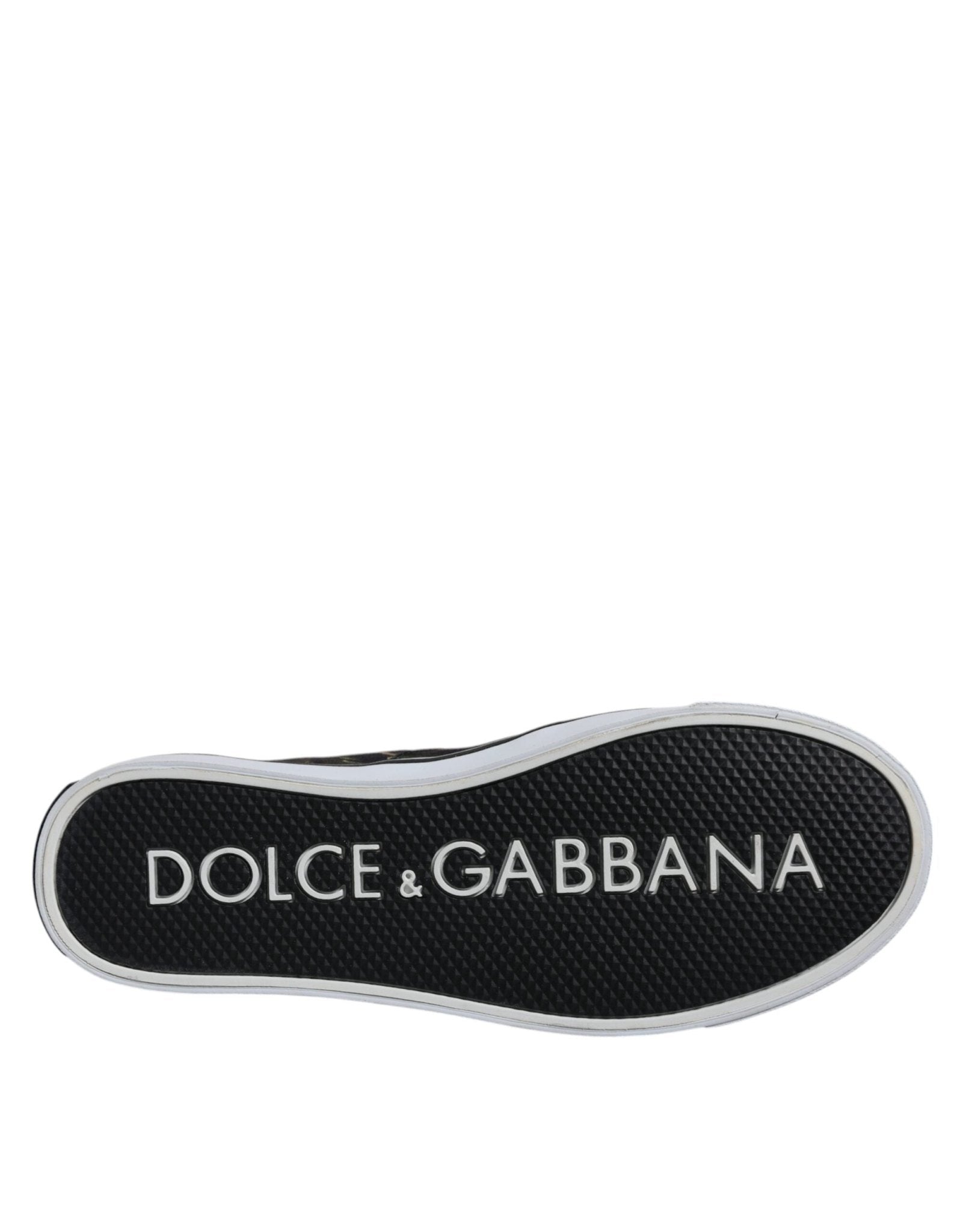 Dolce & Gabbana Black Tropical Print Low Top Sneakers Shoes - SMARTMARTNZ