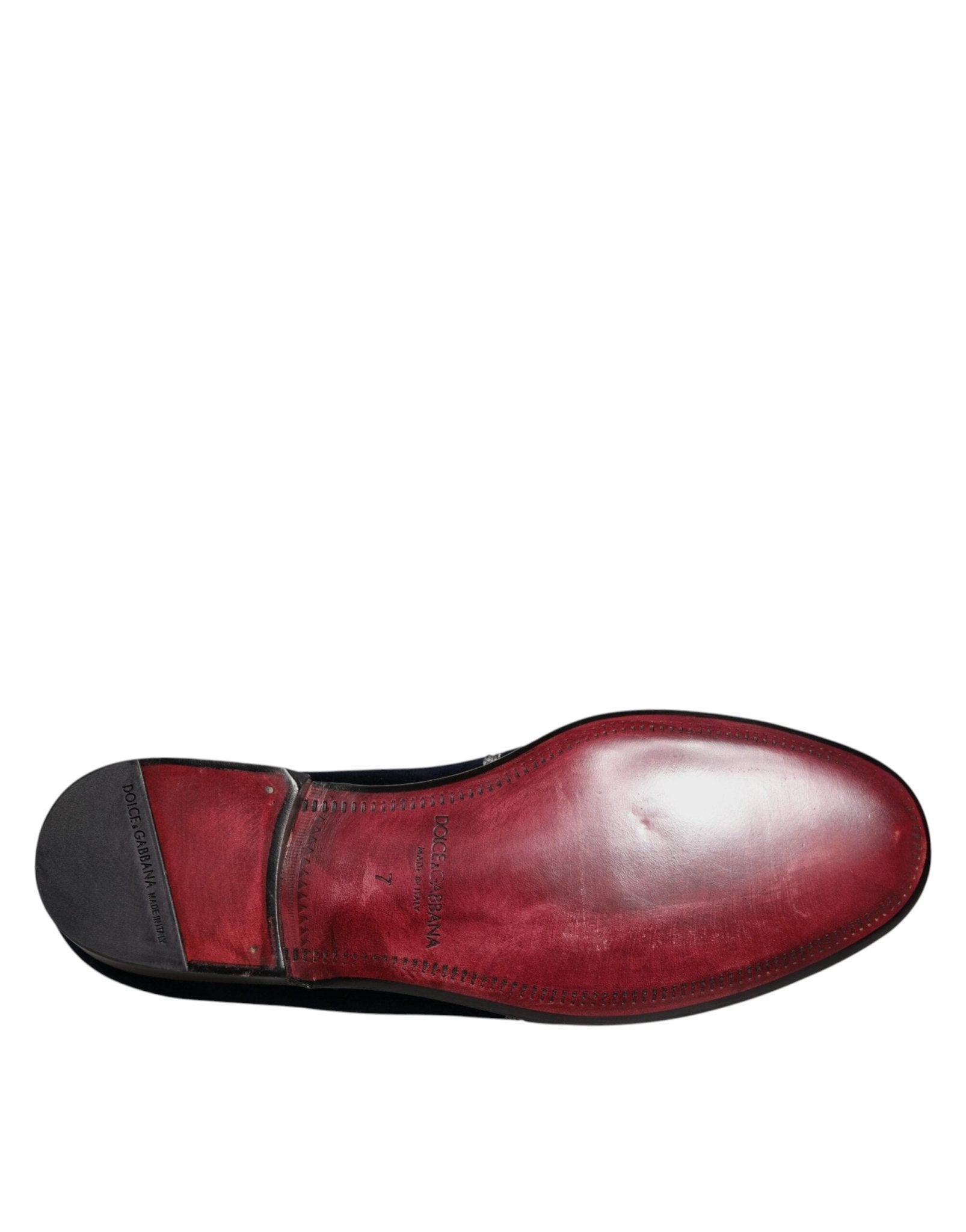 Dolce & Gabbana Black Velvet Floral Gun Loafers Dress Shoes - SMARTMARTNZ