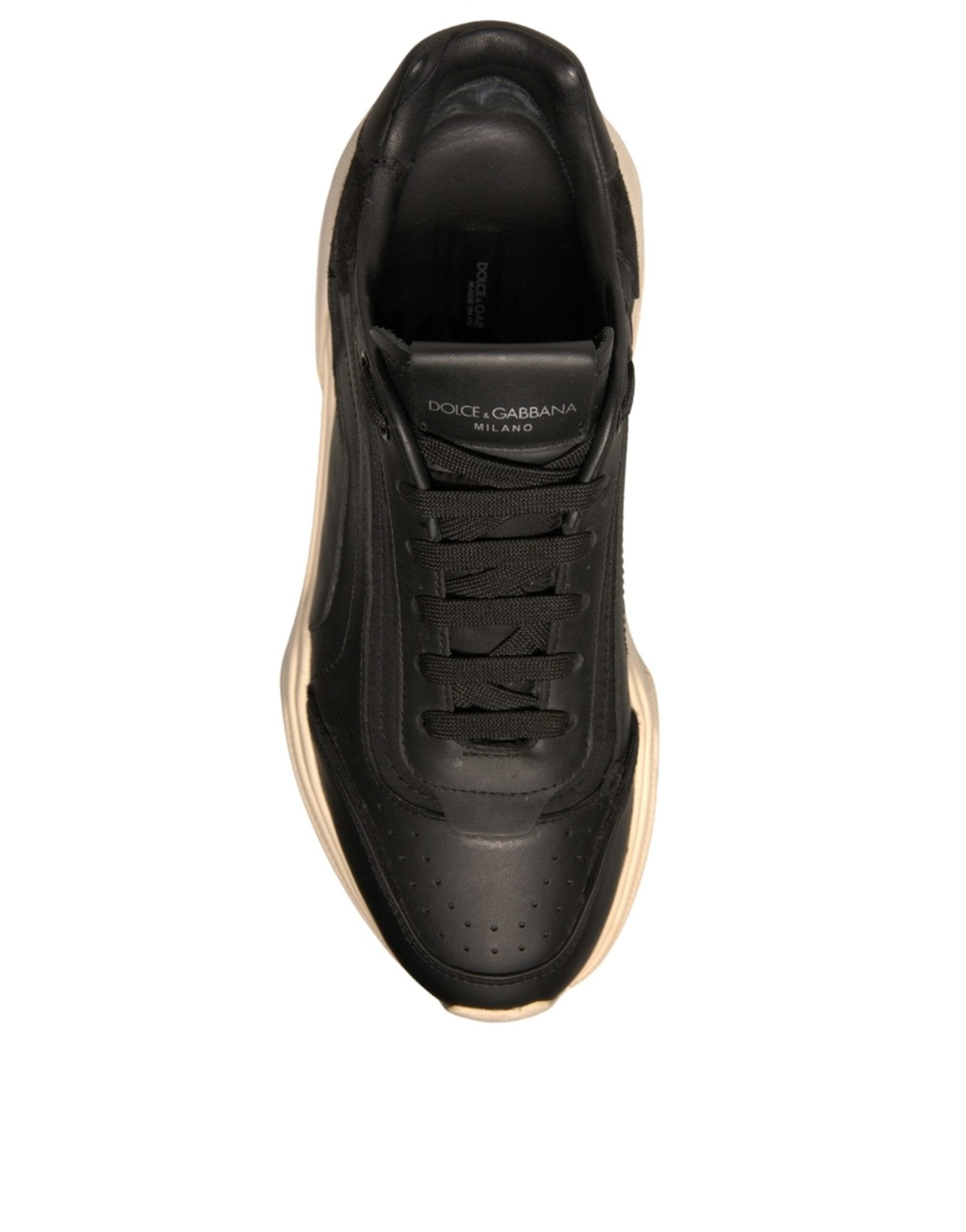 Dolce & Gabbana Black White Daymaster Low Top Sneakers Shoes - SMARTMARTNZ