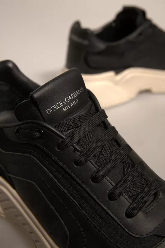 Dolce & Gabbana Black White Daymaster Low Top Sneakers Shoes - SMARTMARTNZ