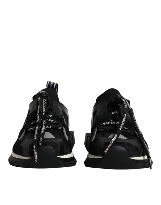 Dolce & Gabbana Black White Logo Sorrento Mens Sneakers Shoes - SMARTMARTNZ