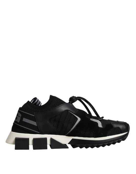 Dolce & Gabbana Black White Logo Sorrento Mens Sneakers Shoes - SMARTMARTNZ
