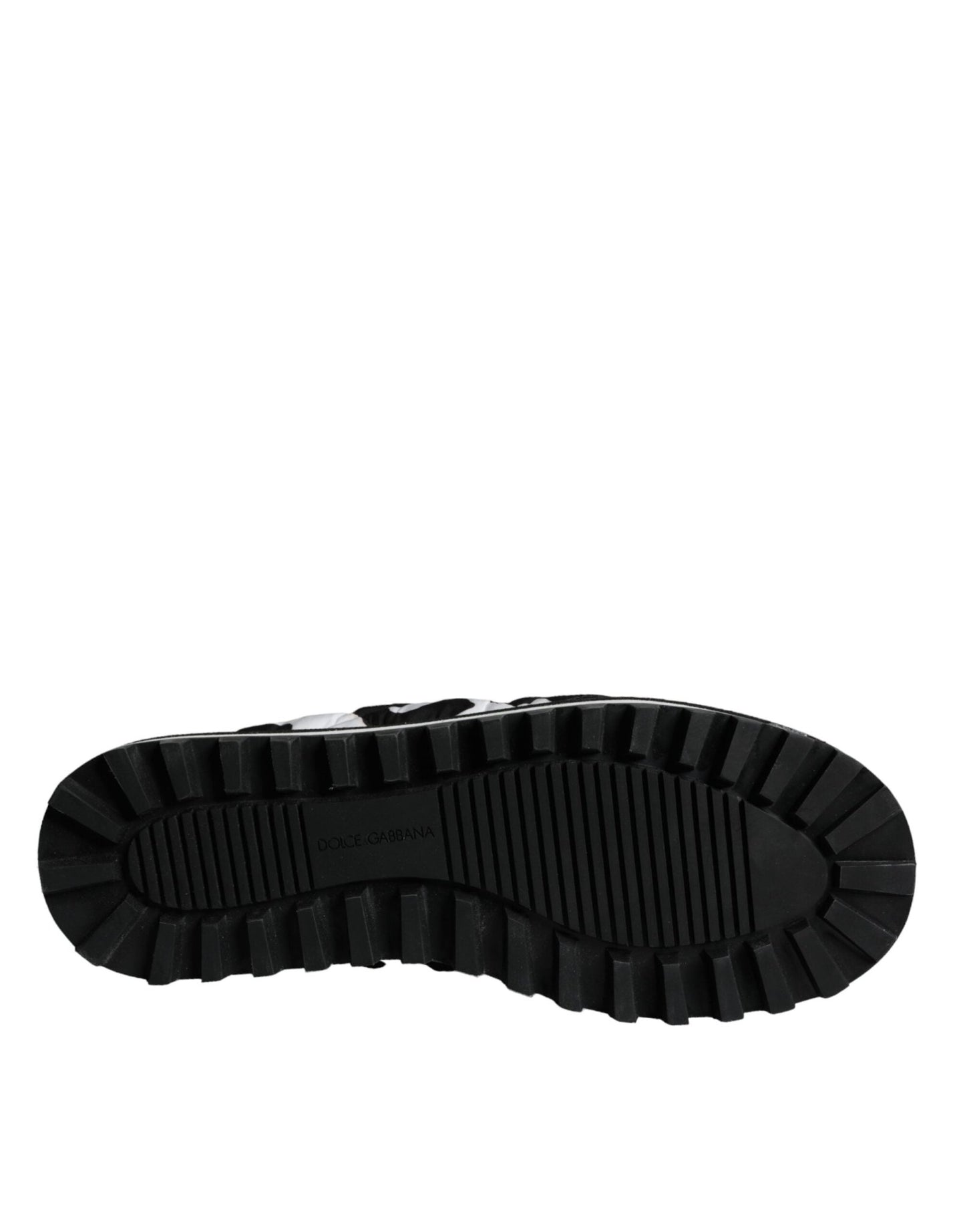 Dolce & Gabbana Black White Quilted Logo Sandals Slides Shoes - SMARTMARTNZ