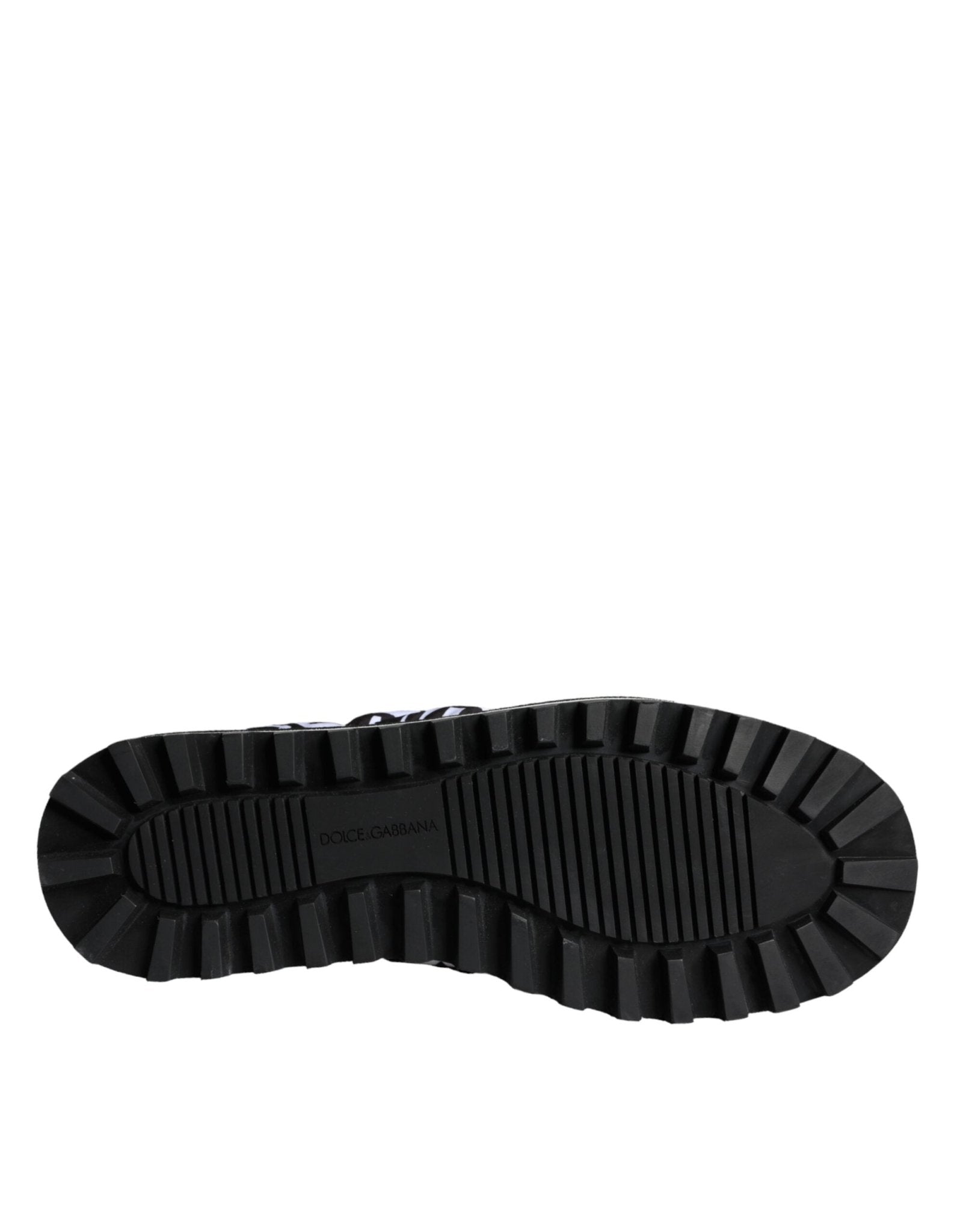 Dolce & Gabbana Black White Quilted Logo Sandals Slides Shoes - SMARTMARTNZ