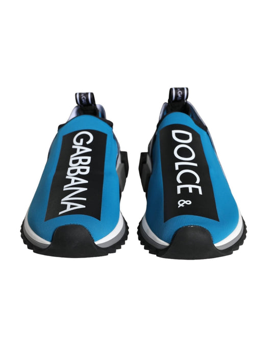 Dolce & Gabbana Blue Logo Low Top Sorrento Men Sneakers Shoes - SMARTMARTNZ