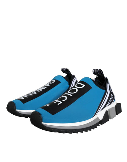 Dolce & Gabbana Blue Logo Low Top Sorrento Men Sneakers Shoes - SMARTMARTNZ