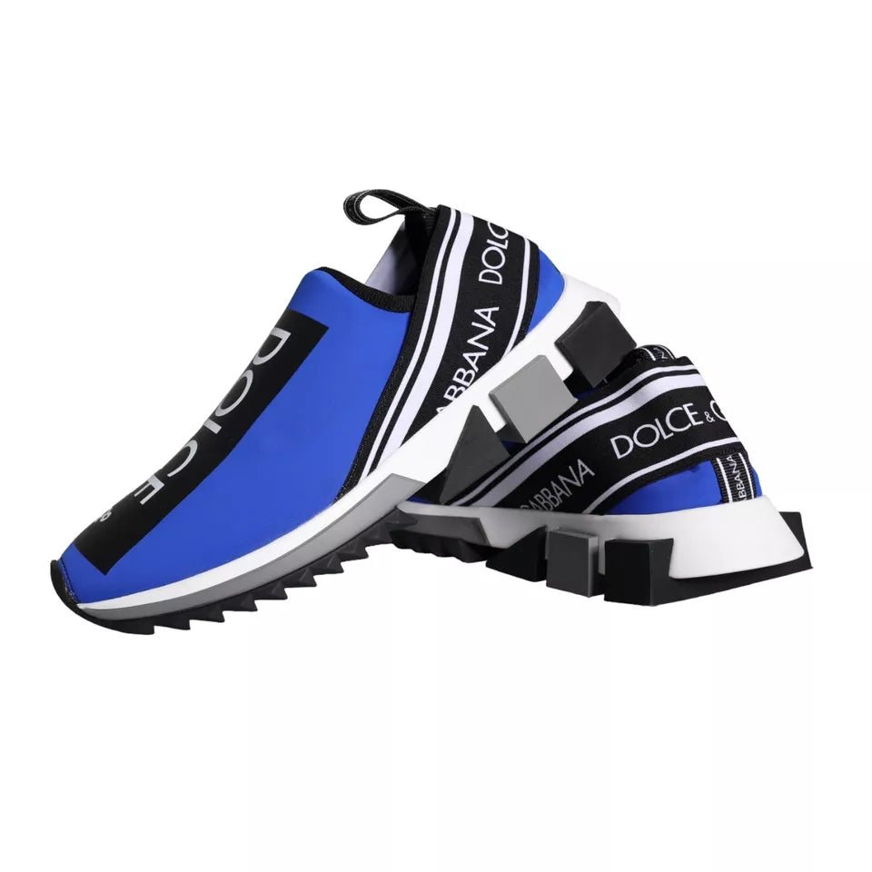 Dolce & Gabbana Blue Logo Low Top Sorrento Sneakers Shoes - SMARTMARTNZ