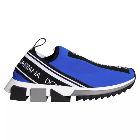 Dolce & Gabbana Blue Logo Low Top Sorrento Sneakers Shoes - SMARTMARTNZ