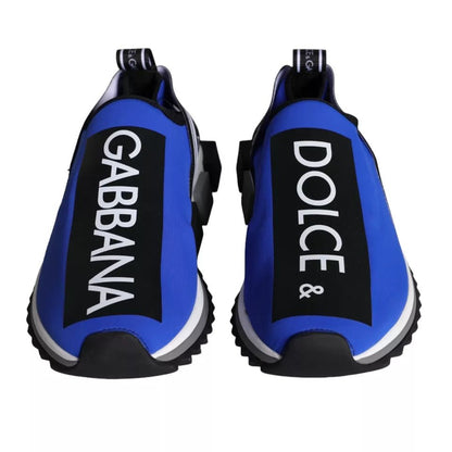 Dolce & Gabbana Blue Logo Low Top Sorrento Sneakers Shoes - SMARTMARTNZ