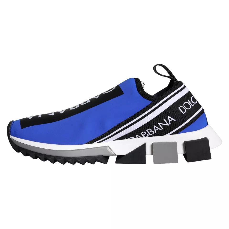 Dolce & Gabbana Blue Logo Low Top Sorrento Sneakers Shoes - SMARTMARTNZ