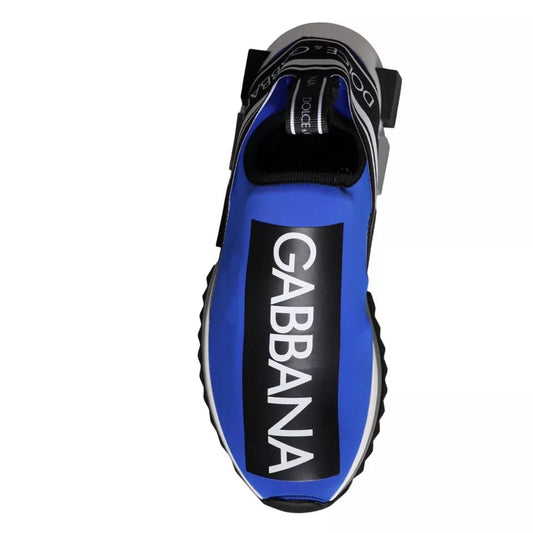 Dolce & Gabbana Blue Logo Low Top Sorrento Sneakers Shoes - SMARTMARTNZ