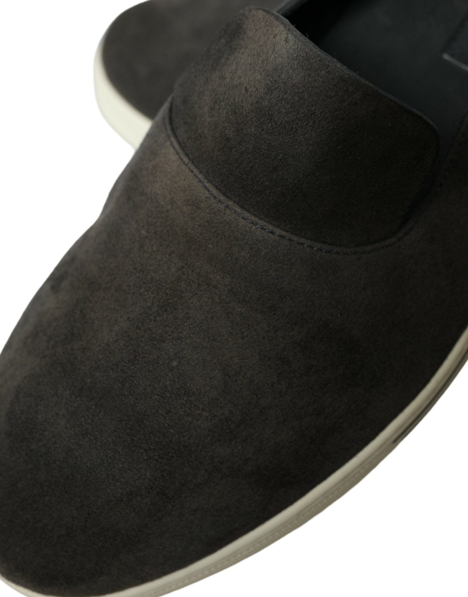 Dolce & Gabbana Blue Suede Caiman Men Loafers Slippers Shoes - SMARTMARTNZ