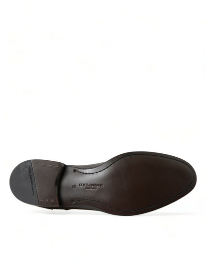 Dolce & Gabbana Brown Exotic Leather Formal Men Dress Shoes - SMARTMARTNZ