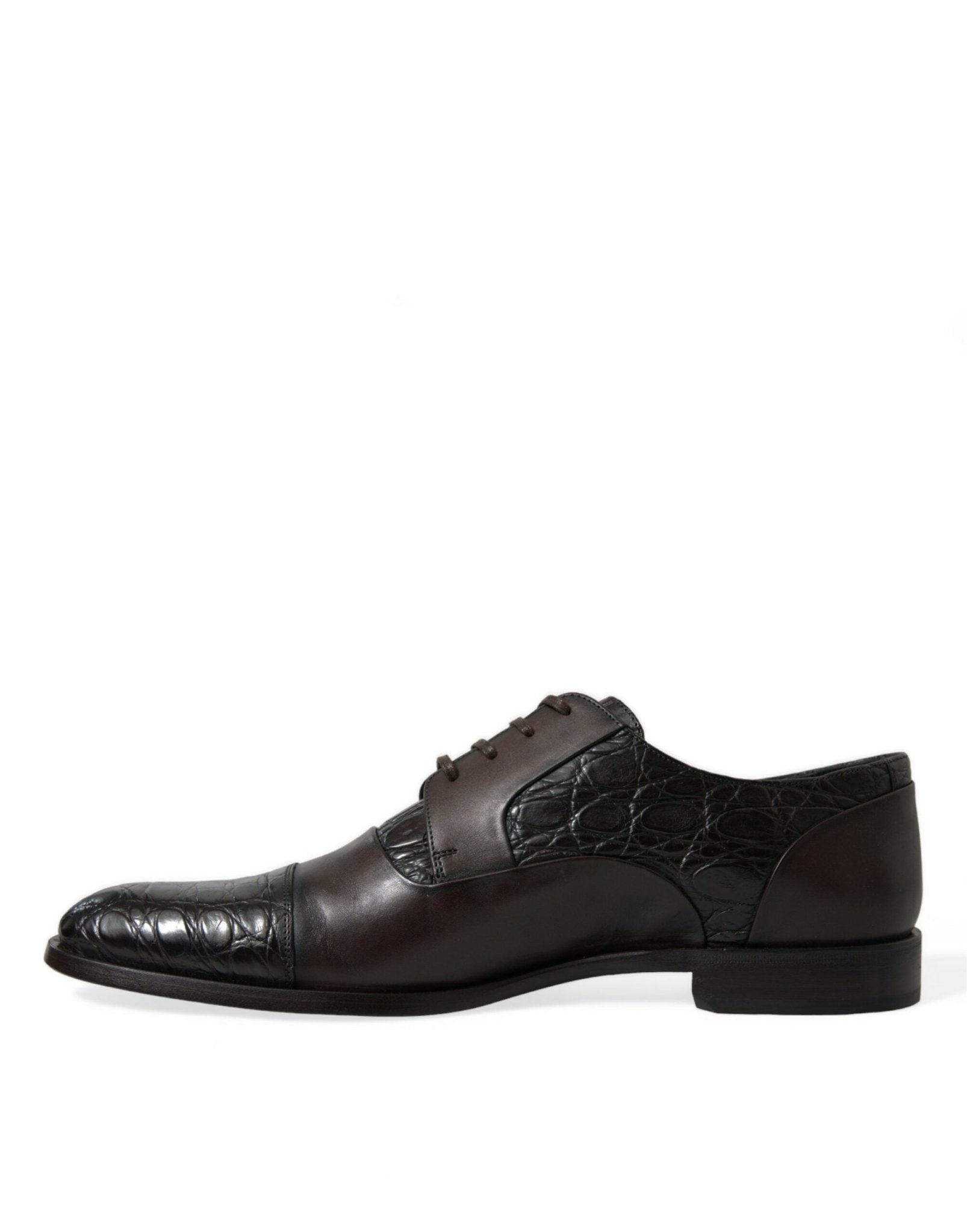 Dolce & Gabbana Brown Exotic Leather Formal Men Dress Shoes - SMARTMARTNZ