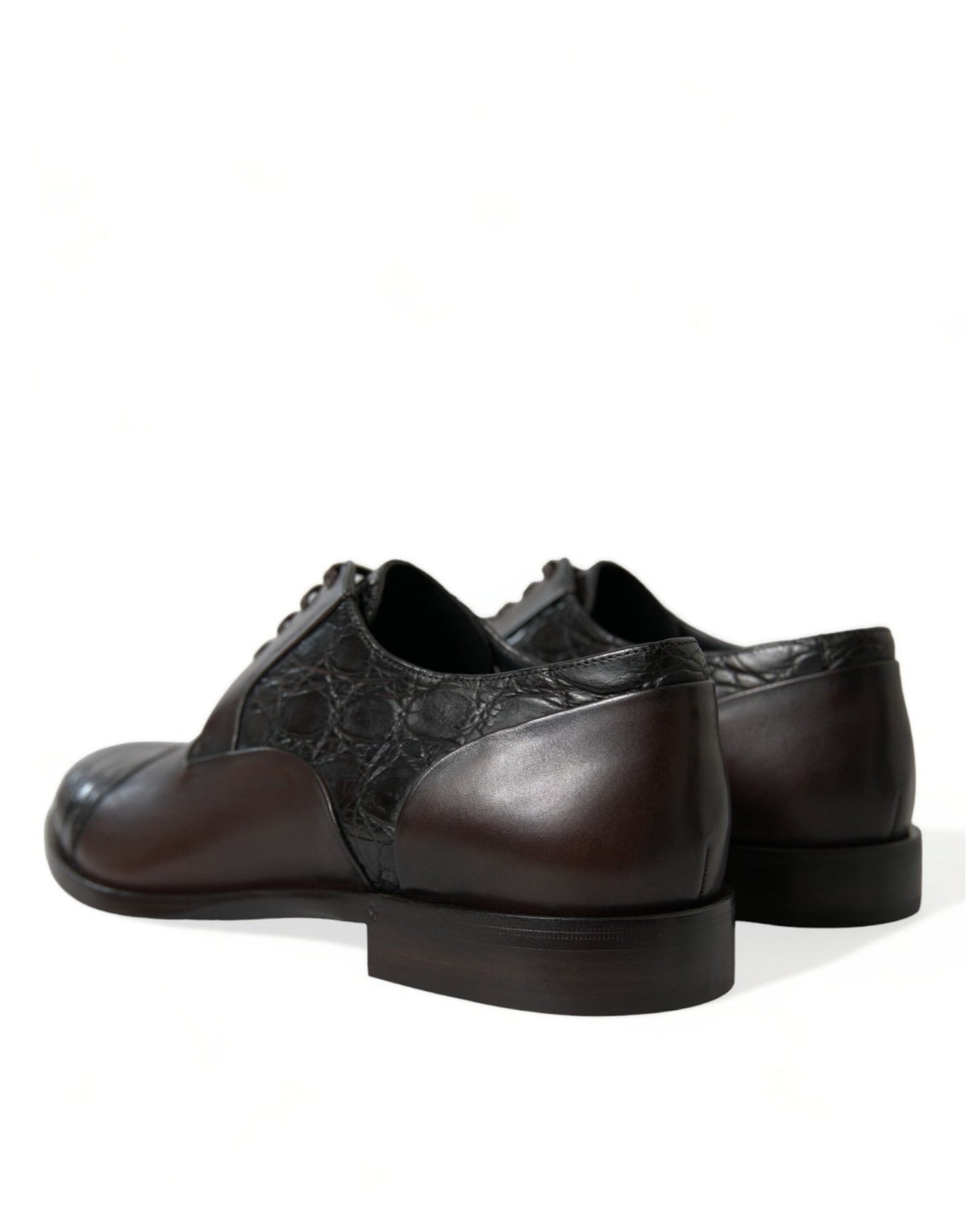 Dolce & Gabbana Brown Exotic Leather Formal Men Dress Shoes - SMARTMARTNZ