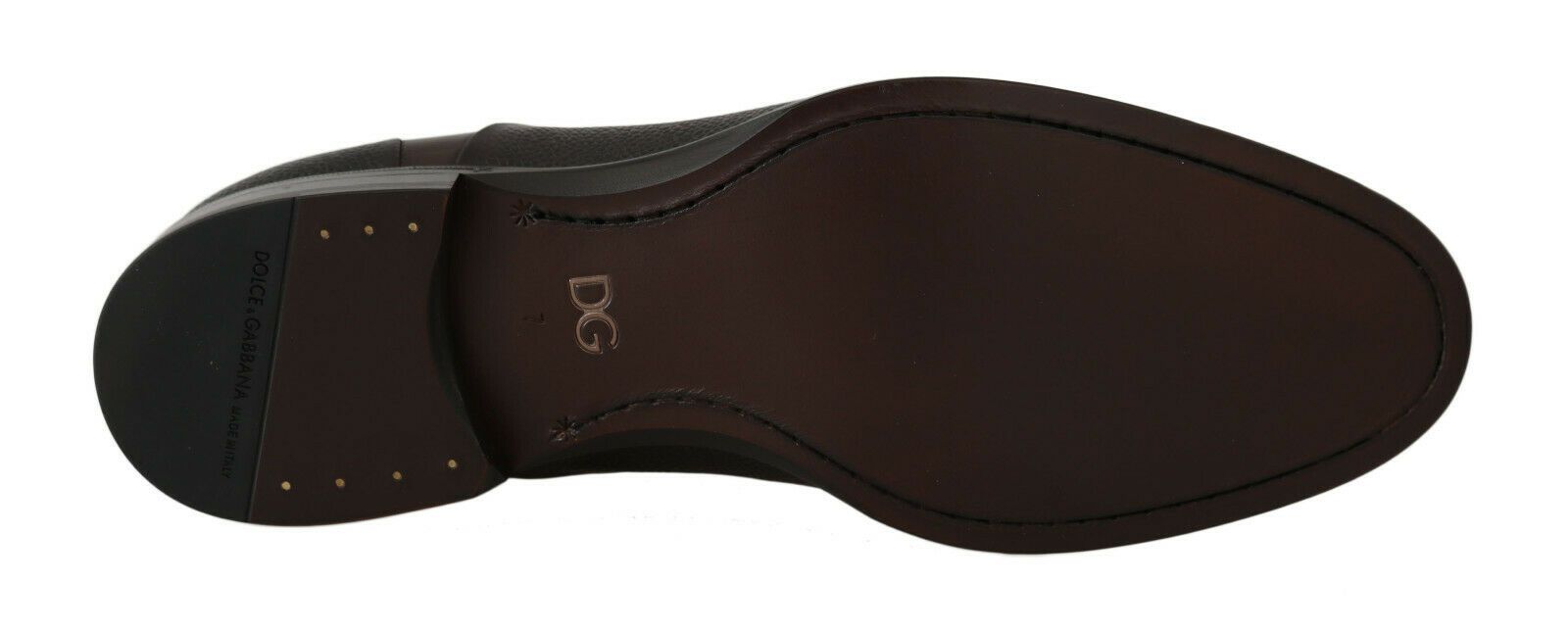 Dolce & Gabbana Brown Leather Laceups Dress Mens Shoes - SMARTMARTNZ