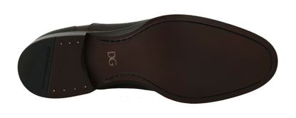 Dolce & Gabbana Brown Leather Laceups Dress Mens Shoes - SMARTMARTNZ