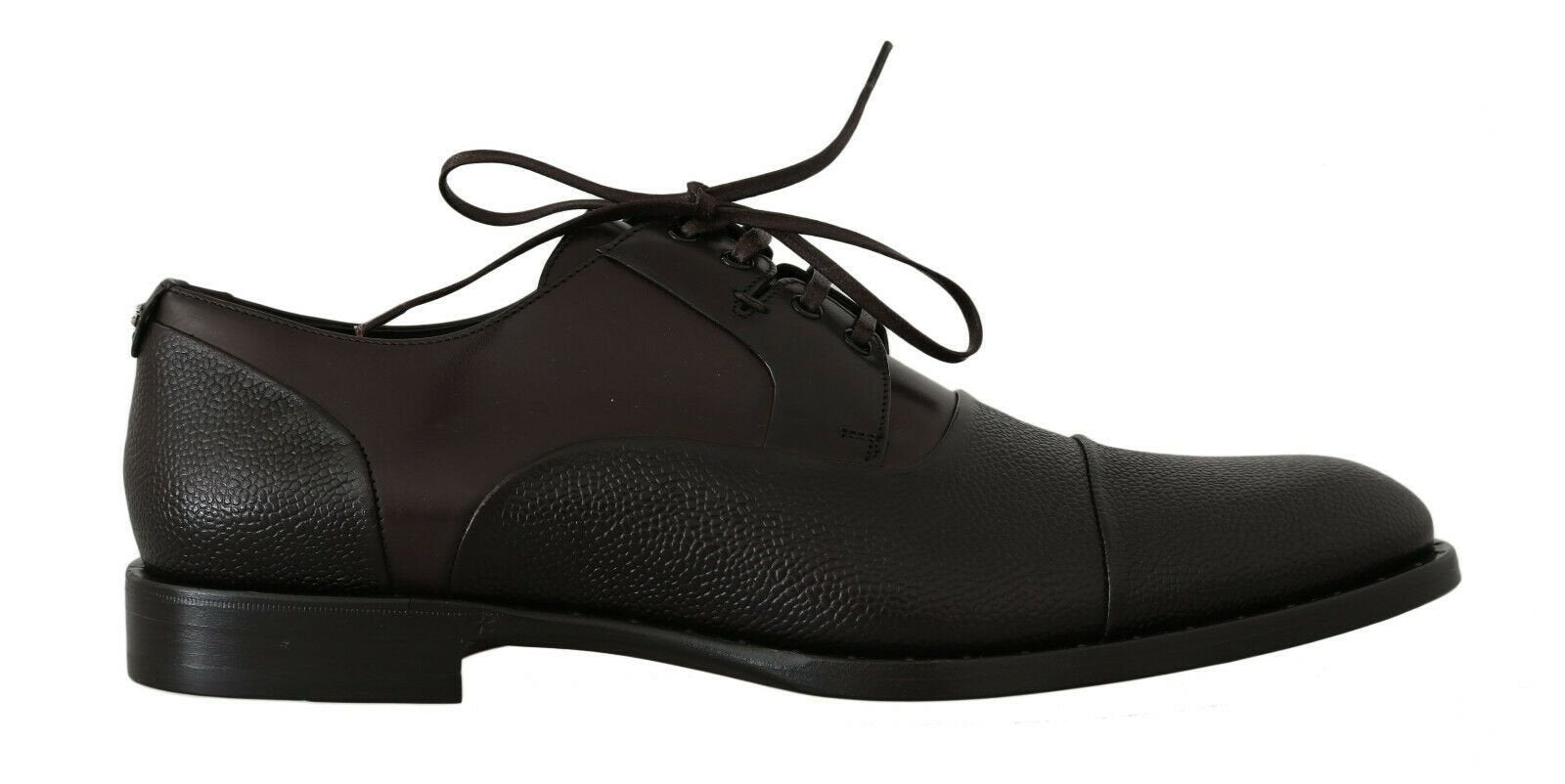 Dolce & Gabbana Brown Leather Laceups Dress Mens Shoes - SMARTMARTNZ