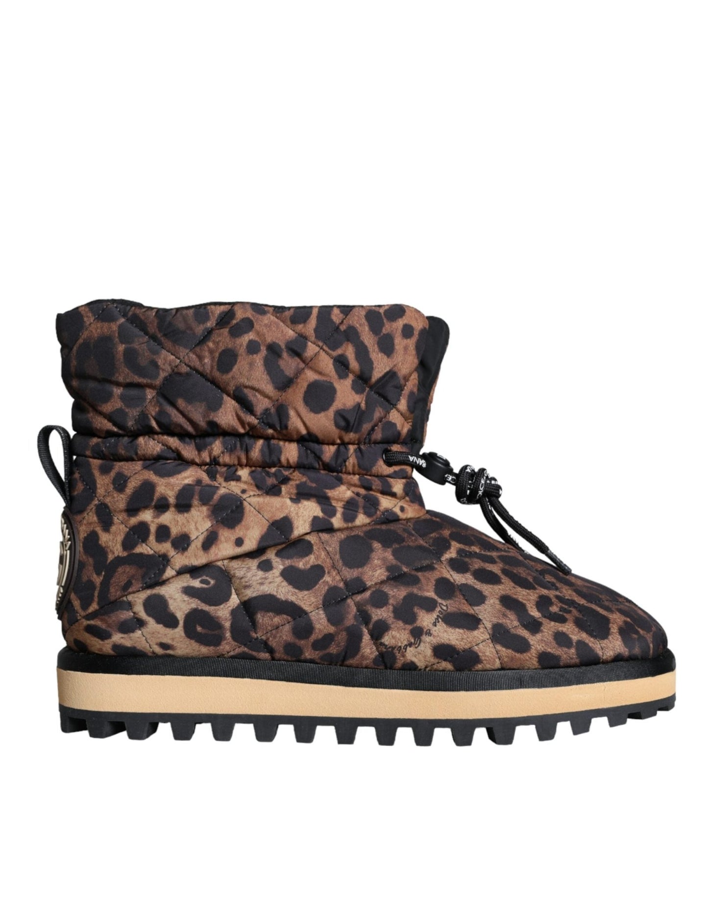 Dolce & Gabbana Brown Leopard Ankle Boots Padded Shoes - SMARTMARTNZ