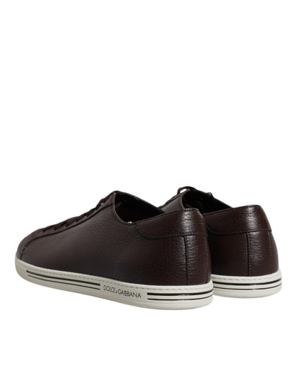 Dolce & Gabbana Brown Low Top Men Saint Tropez Sneakers Shoes - SMARTMARTNZ