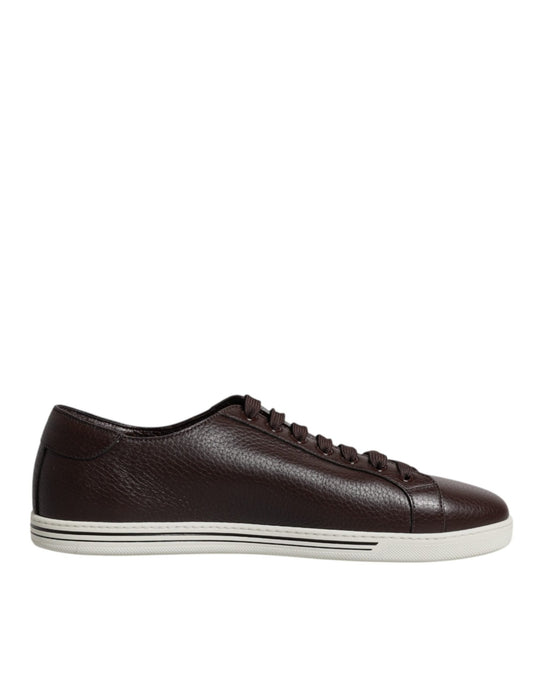 Dolce & Gabbana Brown Low Top Men Saint Tropez Sneakers Shoes - SMARTMARTNZ