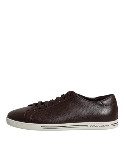 Dolce & Gabbana Brown Low Top Men Saint Tropez Sneakers Shoes - SMARTMARTNZ