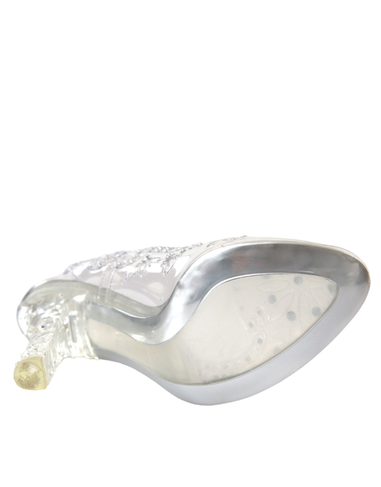 Dolce & Gabbana Clear Floral Crystal Heels CINDERELLA Shoes - SMARTMARTNZ