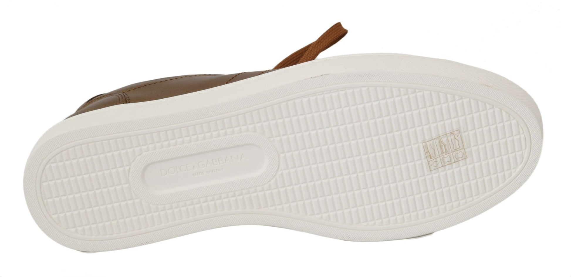 Dolce & Gabbana Gold Leather Mens Casual Sneakers - SMARTMARTNZ