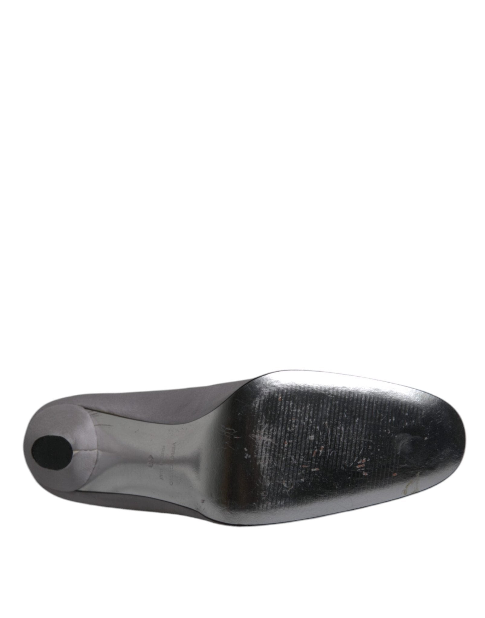 Dolce & Gabbana Gray Suede Leather High Heel Pumps Shoes - SMARTMARTNZ